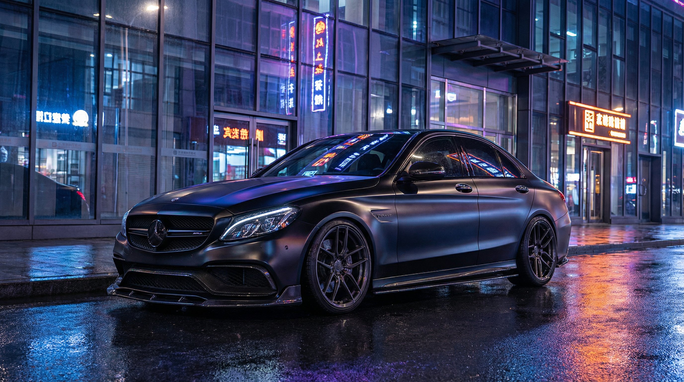 蘑菇视频奔驰C63改装视频